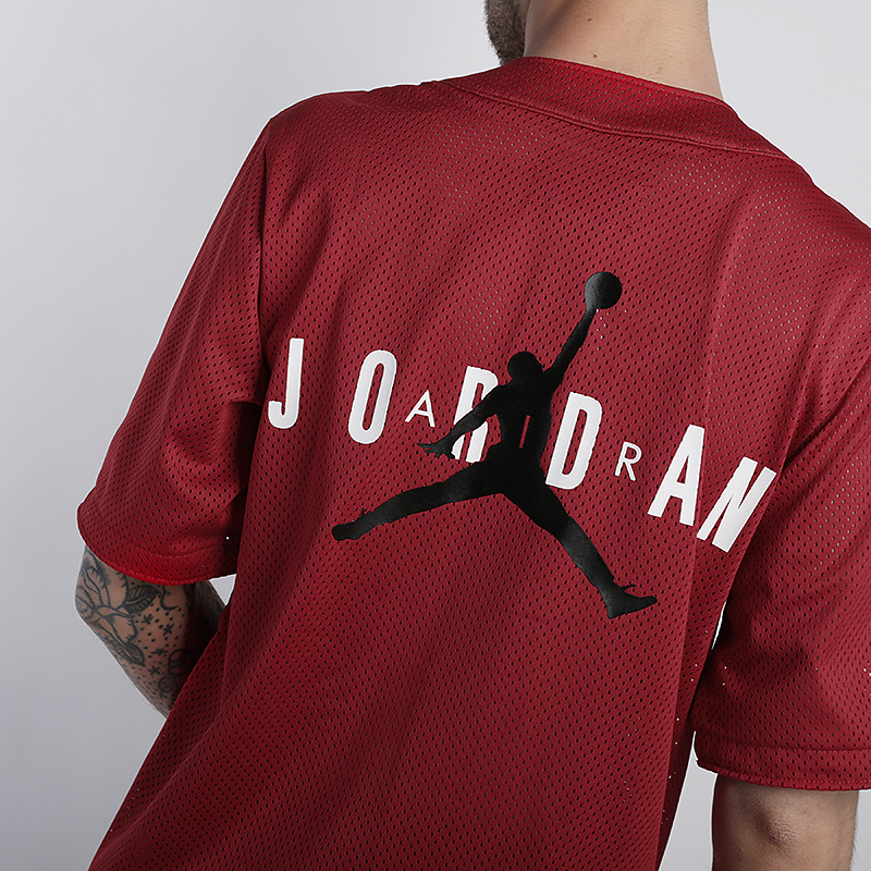 мужская красная футболка Jordan Jumpman Air Mesh Top AO0448-687 - цена, описание, фото 5